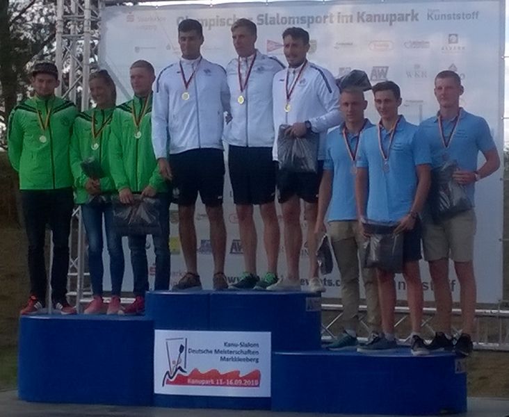 DM Kanu Slalom – Kajak-Herren Team und Anne Mia Eglin holen Bronze